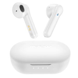 Mpow MX3 White Wireless Earbuds with Charging Case New, Opened Box